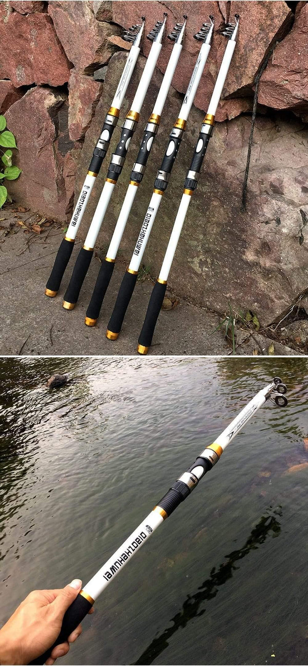 Planet Gates 2.1 m 2.1M -3.6M Carp Fishing Rod feeder Hard FRP Carbon Fiber Telescopic Fishing Rod fishing pole