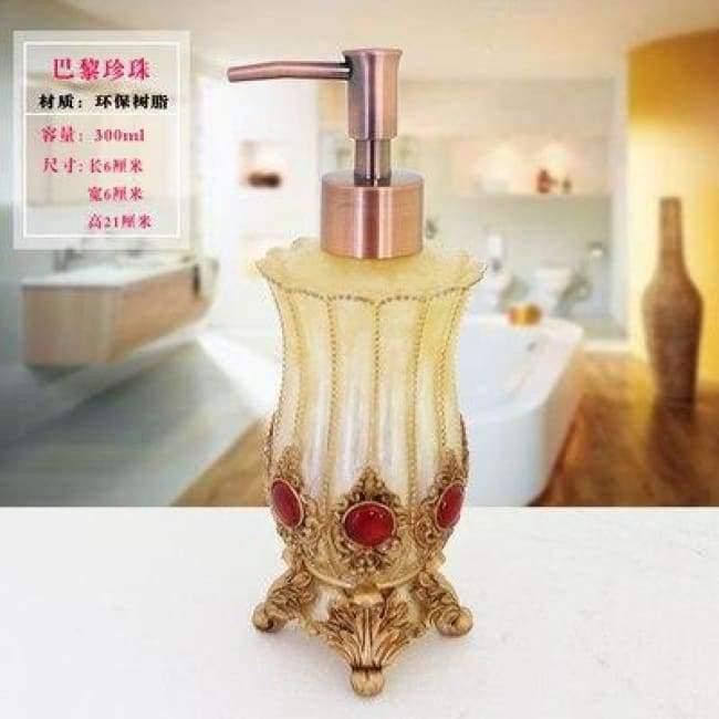 Planet Gates 1 Pcs Resin Soap Shampoo Dispenser Bathroom body Liquid Lotion Pump Action Bottle Holder Kitchen Bath Room Products 350ML