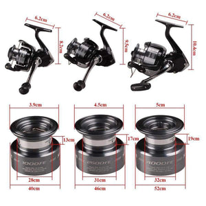 Planet Gates 2 / 1000 Series SIENNA FE 1000 2500 4000 Spinning Fishing Reel 2BB Front Drag XGT7 Body Saltewater Carp Fishing Reel Lure Wheel