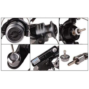 Planet Gates 2 / 1000 Series SIENNA FE 1000 2500 4000 Spinning Fishing Reel 2BB Front Drag XGT7 Body Saltewater Carp Fishing Reel Lure Wheel