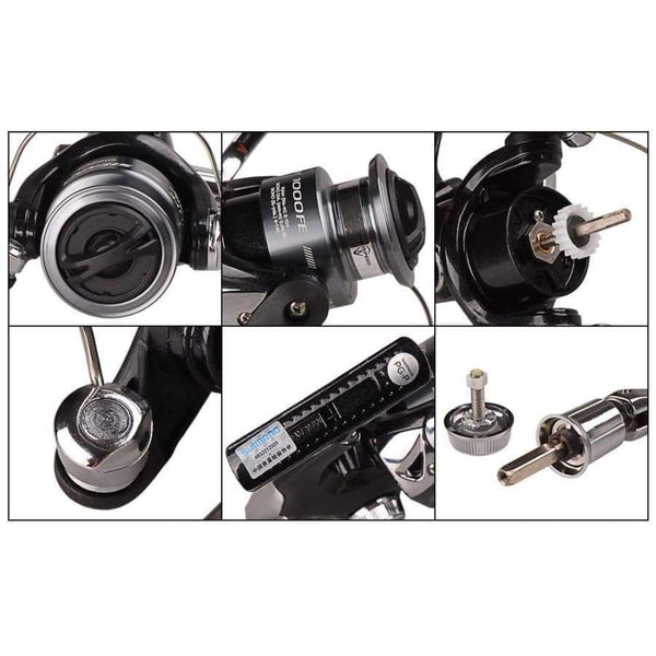 Planet Gates 2 / 1000 Series SIENNA FE 1000 2500 4000 Spinning Fishing Reel 2BB Front Drag XGT7 Body Saltewater Carp Fishing Reel Lure Wheel