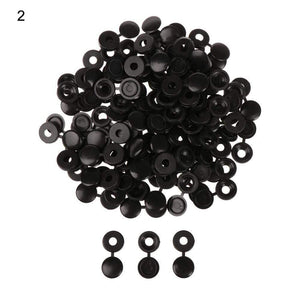 100Pcs Practical Hinged Plastic Screw Fold Snap Protective Cap Button Nuts Cover Bolts Protect Furniture Exterior Decor Hardware