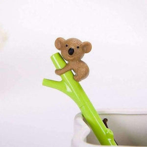 Planet Gates 2 10pcs/Lot 0.5mm Gel Pen Korean Cute Cartoon Koala Pens Creative Cartoon Yellow Water Pencil For Writing Students School Supplies