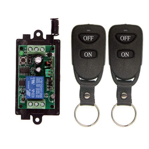 Planet Gates 2 / 12V / 315 MHz Wireless RF Remote Control Light Switch 10A Relay Output Radio DC 9V 12V 24V 1 CH Channel 1CH Receiver Module +Transmitter