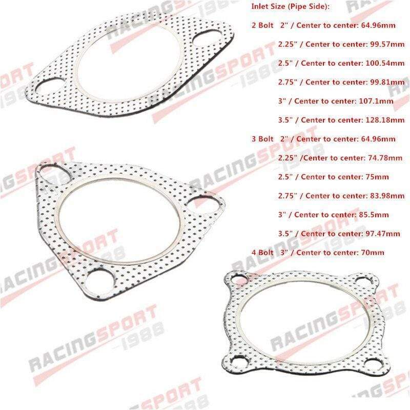 Planet Gates 2"/2.25"/2.5"/2.75"/3" 2/3/4Bolt Turbo Exhaust Manifold Gasket Downpipe Flange