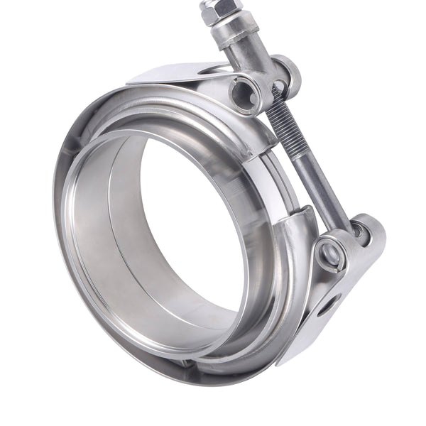 Planet Gates 2/2.25/2.5/2.75/3/3.5/4/4.5/5 Inch V-Band Clamp Stainless Steel Exhaust Downpipe Clamp Flat Flange Assembly Car Accessories
