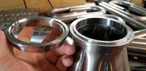 Planet Gates 2/2.25/2.5/2.75/3/3.5/4/4.5/5 Inch V-Band Clamp Stainless Steel Exhaust Downpipe Clamp Flat Flange Assembly Car Accessories