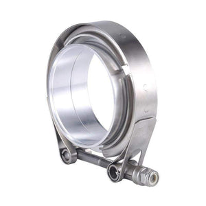 Planet Gates 2/2.25/2.5/2.75/3/3.5/4/4.5/5 Inch V-Band Clamp Stainless Steel Exhaust Downpipe Clamp Flat Flange Assembly Car Accessories