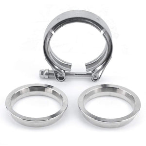 Planet Gates 2" 2.25'' 2.5" 3" 3.5" 4'' Car Exhaust V Band Clamp Flange Kit QUICK RELEASE CLAMP