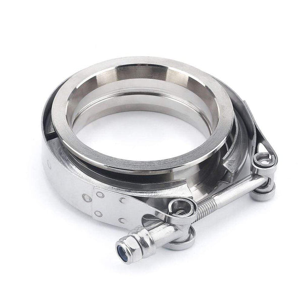 Planet Gates 2" 2.25'' 2.5" 3" 3.5" 4'' Car Exhaust V Band Clamp Flange Kit QUICK RELEASE CLAMP