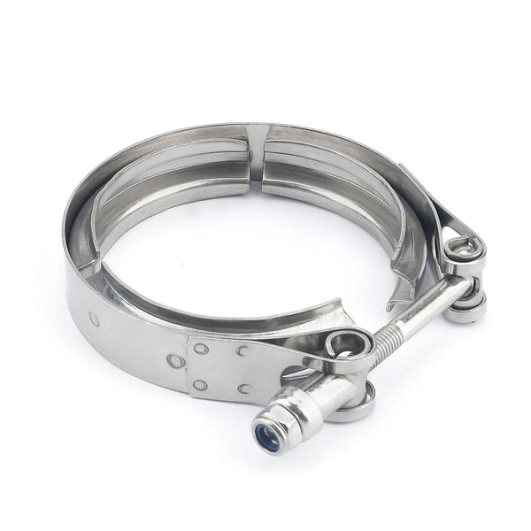 Planet Gates 2" 2.25'' 2.5" 3" 3.5" 4'' Car Exhaust V Band Clamp Flange Kit QUICK RELEASE CLAMP