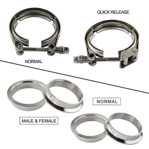 Planet Gates 2" 2.5" 3" 3.5" 4" Car Motocycle Steel Stainless Flange V band Exhaust Clamp V-Band 1.5 2 2.5 3 3.5 4 Inch Vband Clamps
