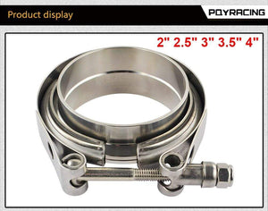 Planet Gates 2" 2.5" 3" 3.5" 4" Car Motocycle Steel Stainless Flange V band Exhaust Clamp V-Band 1.5 2 2.5 3 3.5 4 Inch Vband Clamps