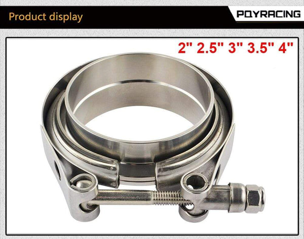 Planet Gates 2" 2.5" 3" 3.5" 4" Car Motocycle Steel Stainless Flange V band Exhaust Clamp V-Band 1.5 2 2.5 3 3.5 4 Inch Vband Clamps