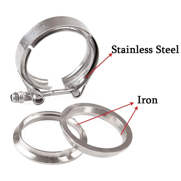 Planet Gates 2/2.5/3/3.5/4 Inch  Male/Female V-Band Clamp Flange Kit Turbo Downpipe Wastegate V-band Turbo Exhaust Pipes Car Accessories