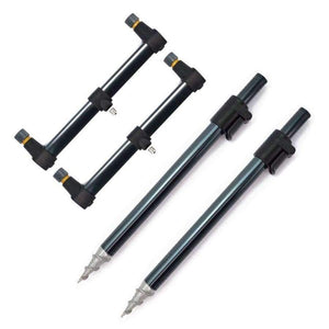 Planet Gates 2+2 Carp Fishing Bank Sticks and Buzz Bars for Bite Alarms Rod Rest Butt Carp Fishing Accessories