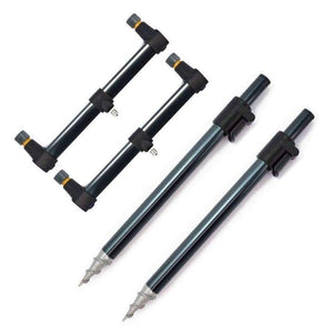 Planet Gates 2+2 Carp Fishing Bank Sticks and Buzz Bars for Bite Alarms Rod Rest Butt Carp Fishing Accessories
