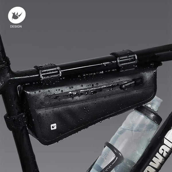 Planet Gates 2.2 L Bike Triangle Frame Bag Full Waterproof Front Tube Cycling Bag 2.8L for Road MTB Foldable Bike Storage Tool Panniers