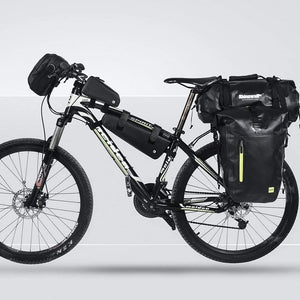 Planet Gates 2.2 L Bike Triangle Frame Bag Full Waterproof Front Tube Cycling Bag 2.8L for Road MTB Foldable Bike Storage Tool Panniers