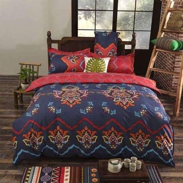 Planet Gates 2 / 220x240 4PCS / China Bedding Sets Sheet Pillowcase Duvet Cover Sets Soft Polyester Queen King Size Traditional Bohemian Home Textile Bedroom 3/4 PCS