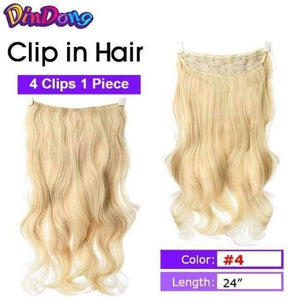 Planet Gates #2 / 24inches Synthetic Fish Line Hair Wavy Clip in Hair Extensions 3/4 Half Wig 3 Styles Available Premium Heat Resistant Hair