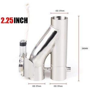 Planet Gates 2.25''/2.5'' /3.0'' Stainless Steel Headers Y Pipe Electric Exhaust Cutout Dual Valve With Remote Control Cut Out Down Pipe Kit