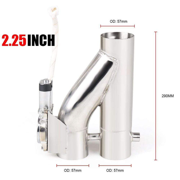 Planet Gates 2.25''/2.5'' /3.0'' Stainless Steel Headers Y Pipe Electric Exhaust Cutout Dual Valve With Remote Control Cut Out Down Pipe Kit