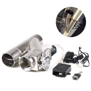 Planet Gates 2.25''/2.5'' /3.0'' Stainless Steel Headers Y Pipe Electric Exhaust Cutout Dual Valve With Remote Control Cut Out Down Pipe Kit