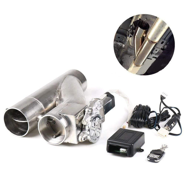 Planet Gates 2.25''/2.5'' /3.0'' Stainless Steel Headers Y Pipe Electric Exhaust Cutout Dual Valve With Remote Control Cut Out Down Pipe Kit