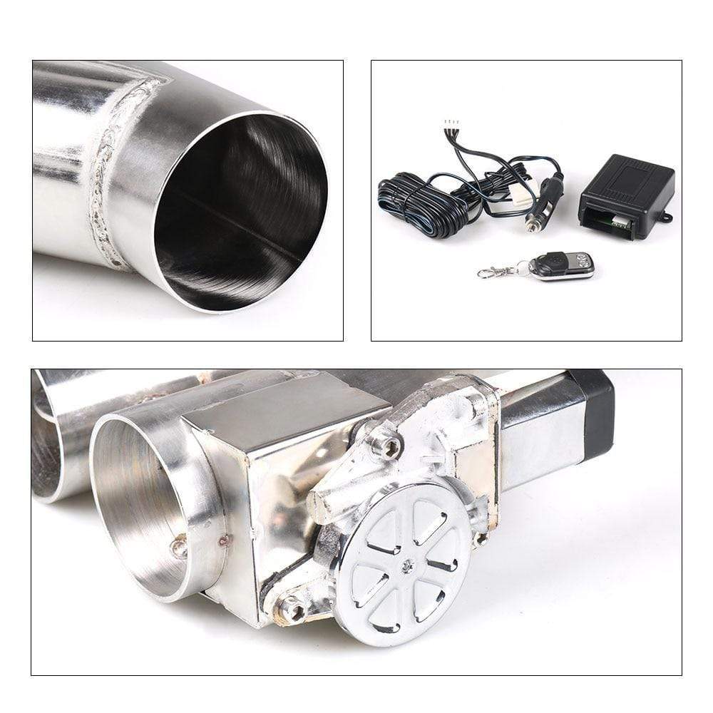 Planet Gates 2.25''/2.5'' /3.0'' Stainless Steel Headers Y Pipe Electric Exhaust Cutout Dual Valve With Remote Control Cut Out Down Pipe Kit