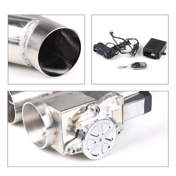 Planet Gates 2.25''/2.5'' /3.0'' Stainless Steel Headers Y Pipe Electric Exhaust Cutout Dual Valve With Remote Control Cut Out Down Pipe Kit