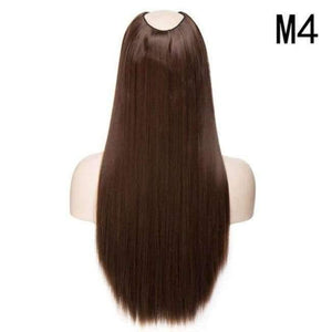 Planet Gates #2 / 26inch 26" Brazilian Straight U Part Wig  Hair Extension False Hair Long Natural Synthetic Hair for Women Middle Openning