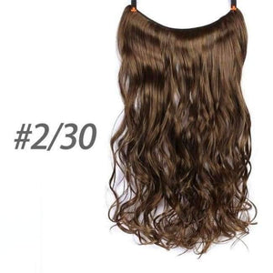 Planet Gates 2.30 1 / 22inches 22" 56 cm Long Wave Invisible Hair Extension Without Clip Fish Line Synthetic Wig as Natural Hair DIFE