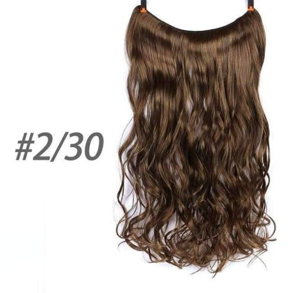Planet Gates 2.30 1 / 22inches 22" 56 cm Long Wave Invisible Hair Extension Without Clip Fish Line Synthetic Wig as Natural Hair DIFE