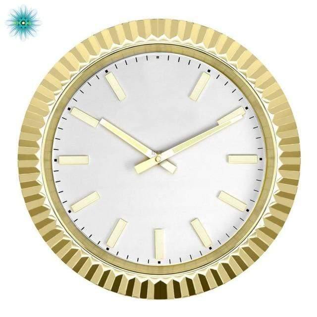Luxury Design Wall Clock Metal Watch Clock Relogio De Parede  Logos Best Gift