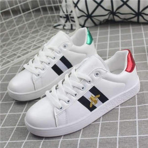 Planet Gates 2 / 35 US4-11 Women Flats Embroidery Lace up Round Toe Casual Shoes Sneakers Fashion White Plus Size Oxfords