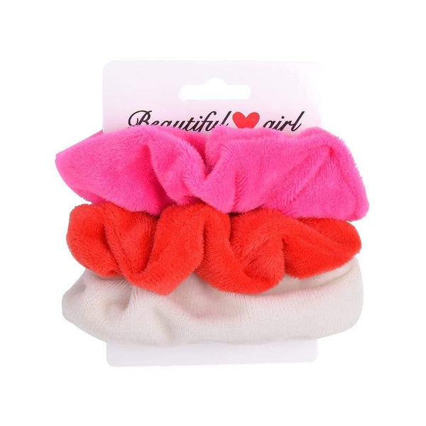 3Pcs/set Women Vintage Hair Scrunchies Velvet Scrunchie Set Elastic Hair Bands Girls Headband Ponytail Hair Rope Hair Accessorie