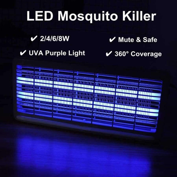 Planet Gates 2/4/6/8W LED Electric Insect Killer UV-A Mosquito Pest Fly Bug Zapper Catcher Traps Home Garden Pest Control Tools Supplies
