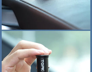 Planet Gates 2.4A Car Charger TOPK Mini USB Car Charger For iPhone Xiaomi Mobile Phone Tablet 3.1A Fast Charging  Dual USB Car-Charger Adapter in Car