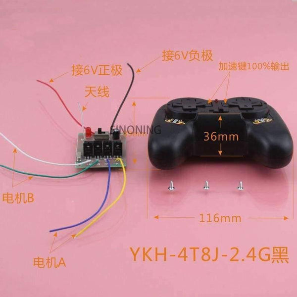 Planet Gates 2.4G 4CH remote control and receiver circuit board for diy car tank airplane 50 meter 5A current SNRM17