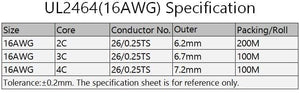Planet Gates 2/5/10M Sheathed Wire Cable 28 26 24 22 20 18 16 AWG Copper Signal Cable 2 3 4 5 6 7 8 10 Core Soft Electronic Audio Wire UL2464