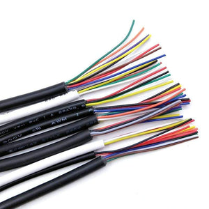Planet Gates 2/5/10M Sheathed Wire Cable 28 26 24 22 20 18 16 AWG Copper Signal Cable 2 3 4 5 6 7 8 10 Core Soft Electronic Audio Wire UL2464