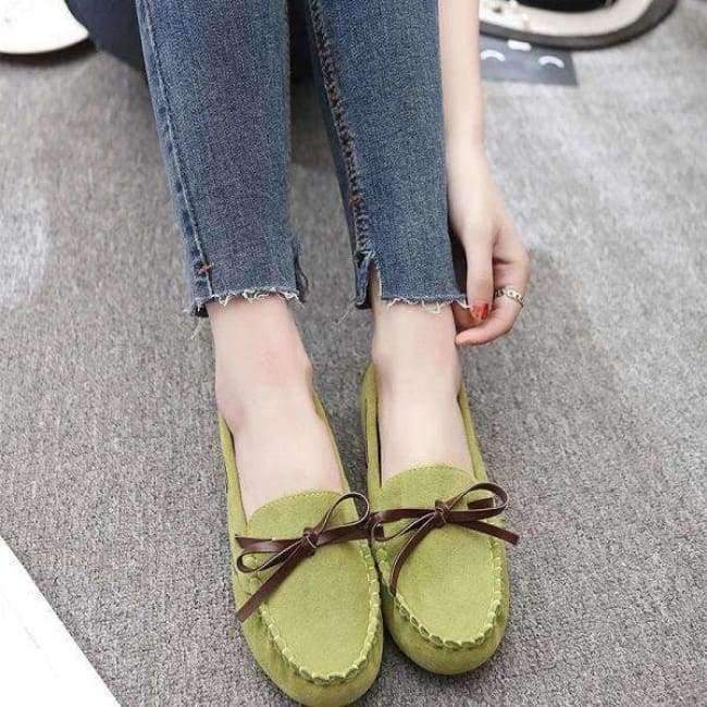 Planet Gates 2018 Genuine Leather Flat Shoes Woman Hand-sewn Leather Loafers Cowhide Flexible Spring Casual Shoes Women Flats Women Shoes