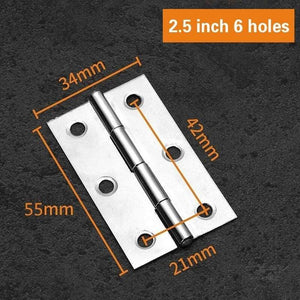2pcs/set Stainless Steel Cabinet Door Hinge Boat Marine Cabinet Butt Hinge  1.5"/2"/2.5"/3"/4 Inch Length Used For Door Windows