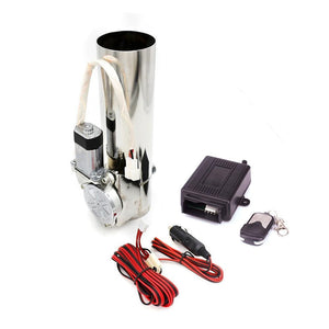 Planet Gates 2.5'' inch 63mm Exhaust Control Valve Exhaust Pipe Electric Pipe Exhaust Electrical Cutout With Remote Control