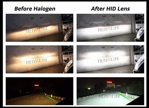 Planet Gates 2.5 inch Mini Bi Xenon HID Projector Headlight Lenses Retrofit Fit H4 H7 Car Head Lamp W/ Gating Gun Shrouds