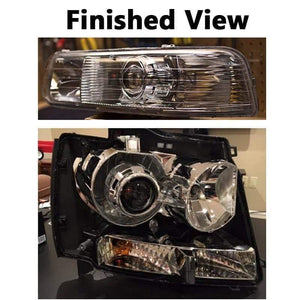 Planet Gates 2.5 inch Mini Bi Xenon HID Projector Headlight Lenses Retrofit Fit H4 H7 Car Head Lamp W/ Gating Gun Shrouds