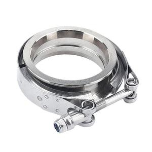Planet Gates 2.5 Inch V Band Clamp Flange Kit V-Band V 2.5Inch Exhaust Pipe Hose Clamp Flange Clamp