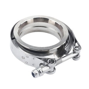 Planet Gates 2.5 Inch V Band Clamp Flange Kit V-Band V 2.5Inch Exhaust Pipe Hose Clamp Flange Clamp