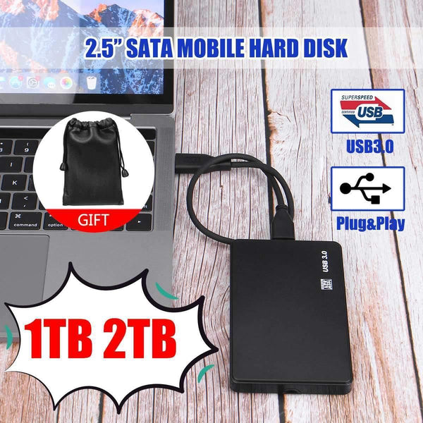 2.5 Mobile Hard Disk USB3.0 SATA3.0 1TB 2TB HDD disco duro externo  External Hard Drives for Laptop/Maco/PS4/Xb